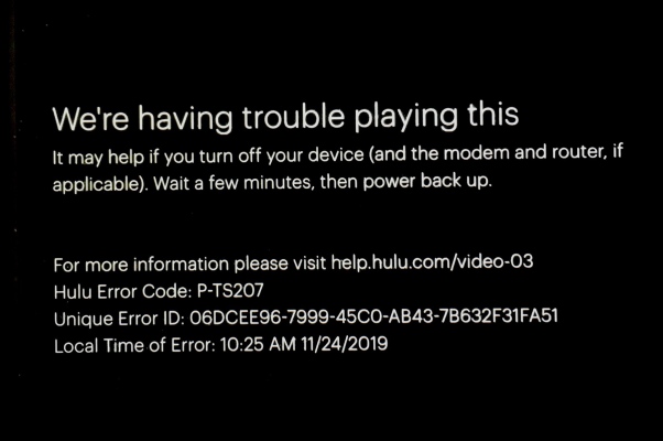 Hulu está caído, parece ser una interrupción importante