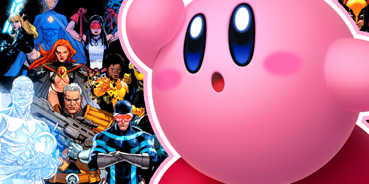 Kirby absorbe a los X-Men en un adorable Fan Art de Nintendo/Marvel