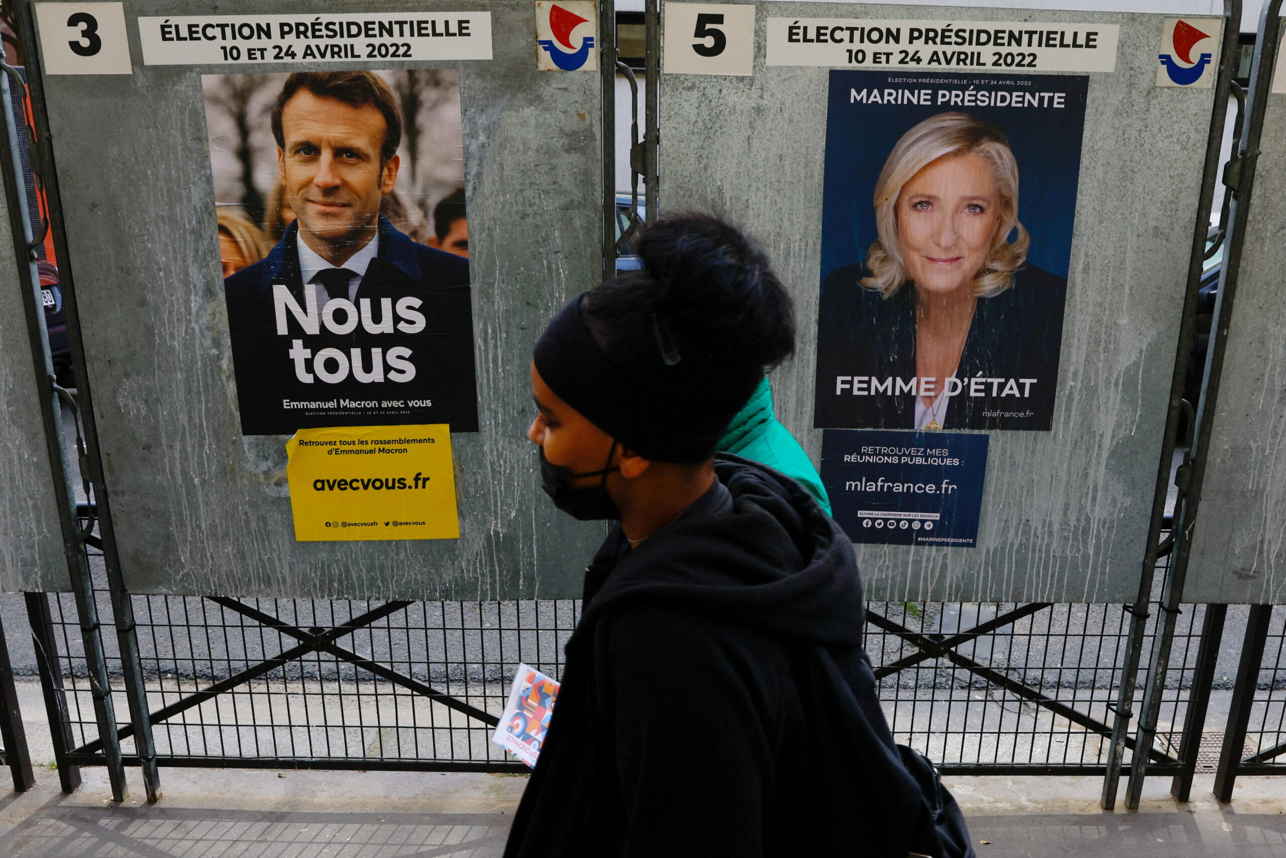 Le Pen acorta distancias con Macron en el tramo final de la campaña presidencial en Francia