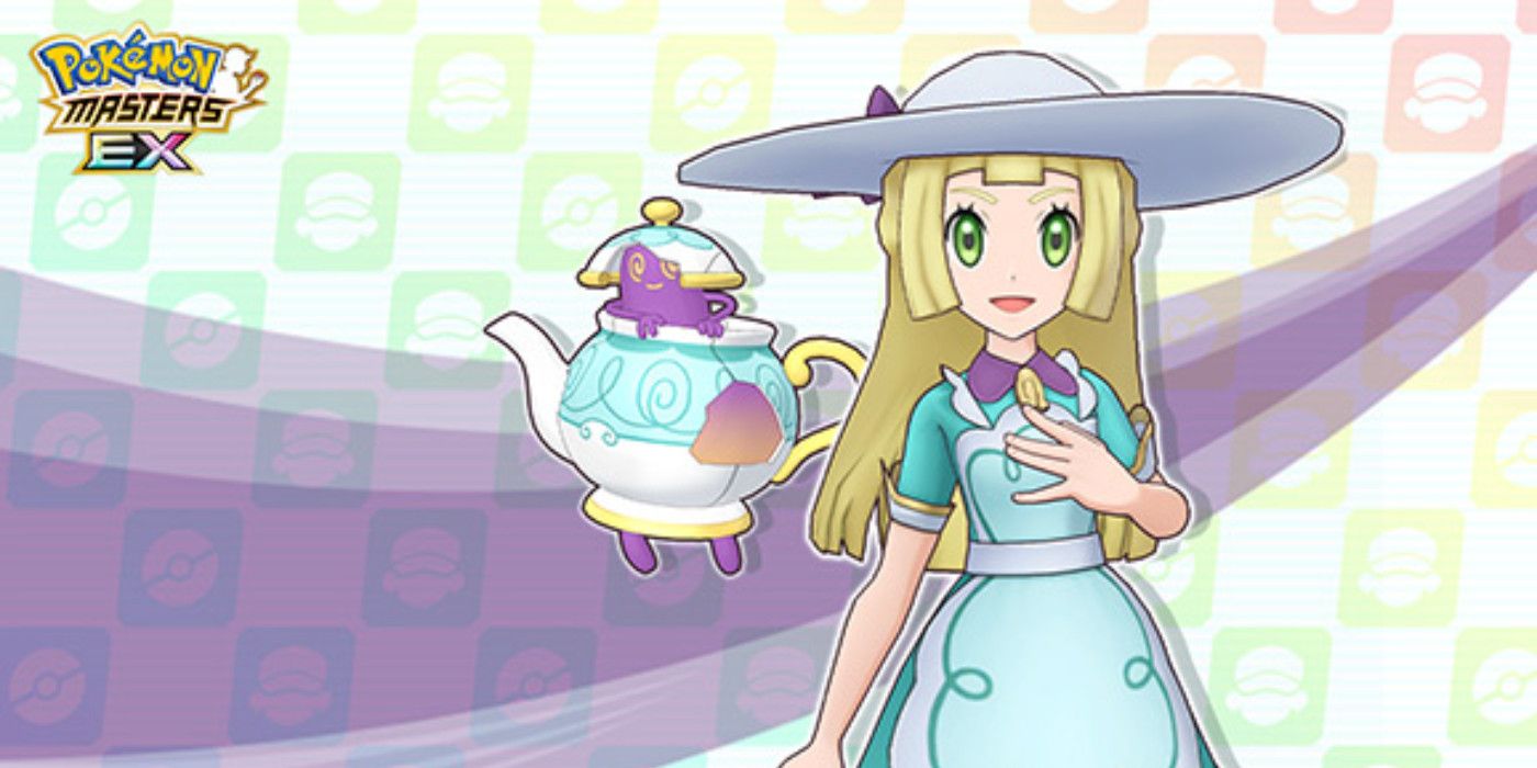 Lillie y Polteagiest Sync Pair vienen a tomar el té en Pokémon Masters EX