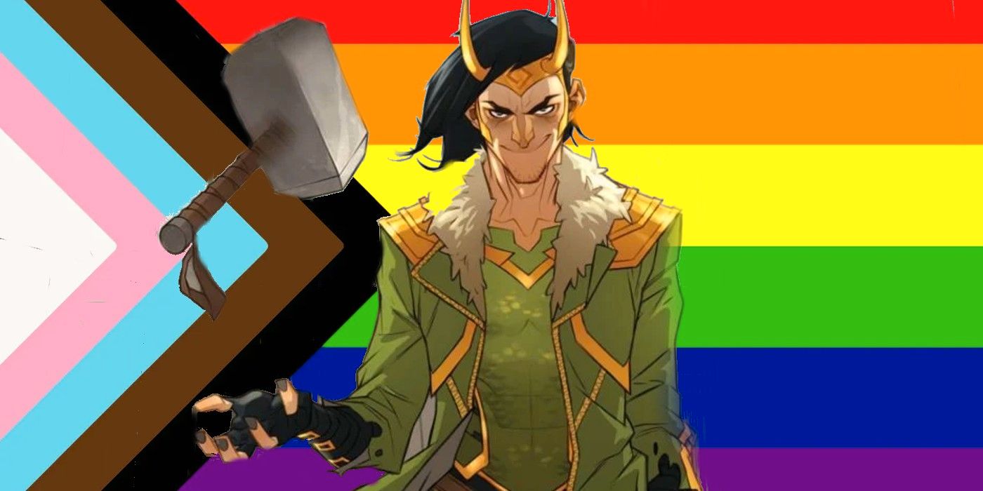 Loki y sus variantes recorren el camino del arcoíris en un hermoso arte del Mes del Orgullo