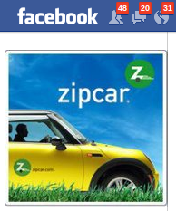 Los miembros de Zipcar ahora pueden reservar un automóvil en Facebook