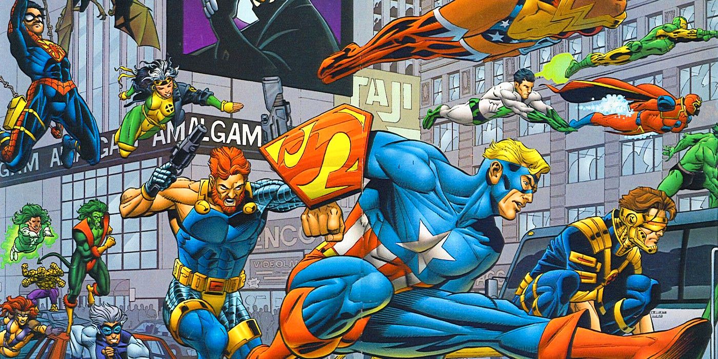 Marvel/DC Art finalmente les da a los fanáticos los héroes de Amalgama que siempre merecieron