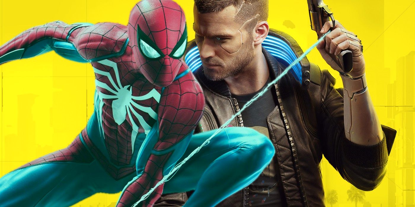 Marvel's Spider-Man Art imagina al héroe con un toque Cyberpunk 2077