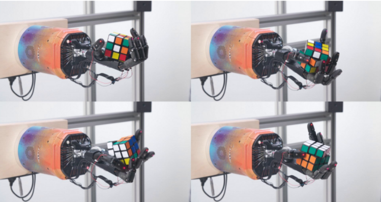 Mira cómo el robot “humano” de OpenAI resuelve un cubo de Rubik con una sola mano