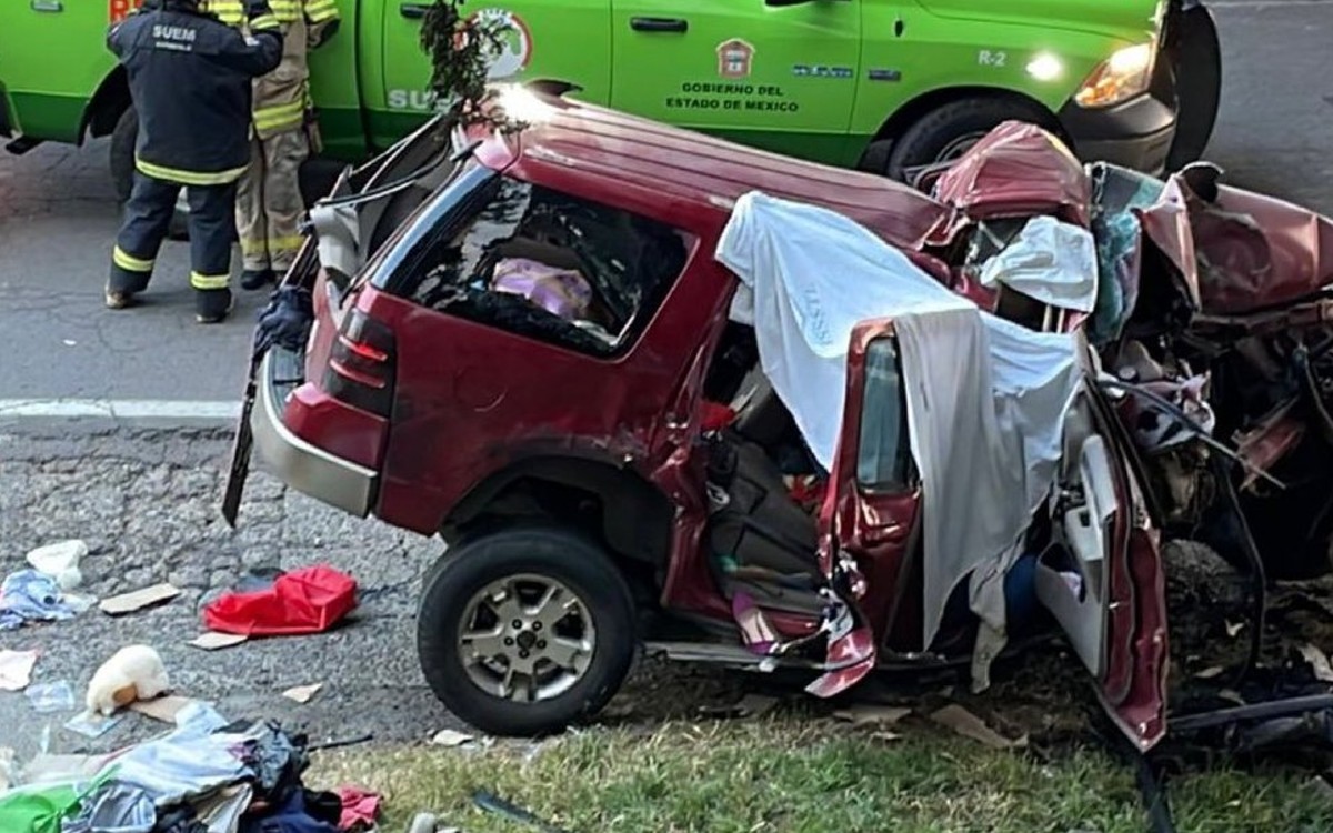 Mueren 4 personas en accidente carretero cerca de La Marquesa, Edomex | Video