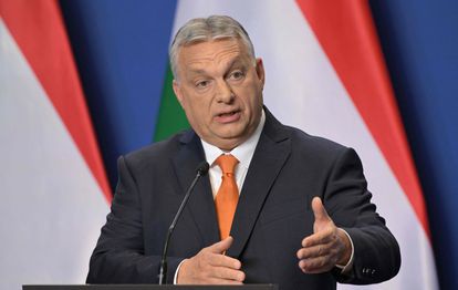 El primer ministro de Hungría, Viktor Orbán, el pasado domingo tras su victoria electoral.