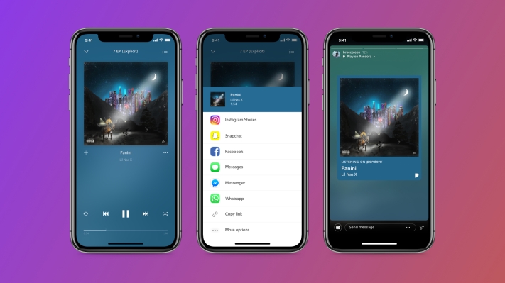 Pandora ahora te permite compartir música y podcasts en tus Historias de Instagram