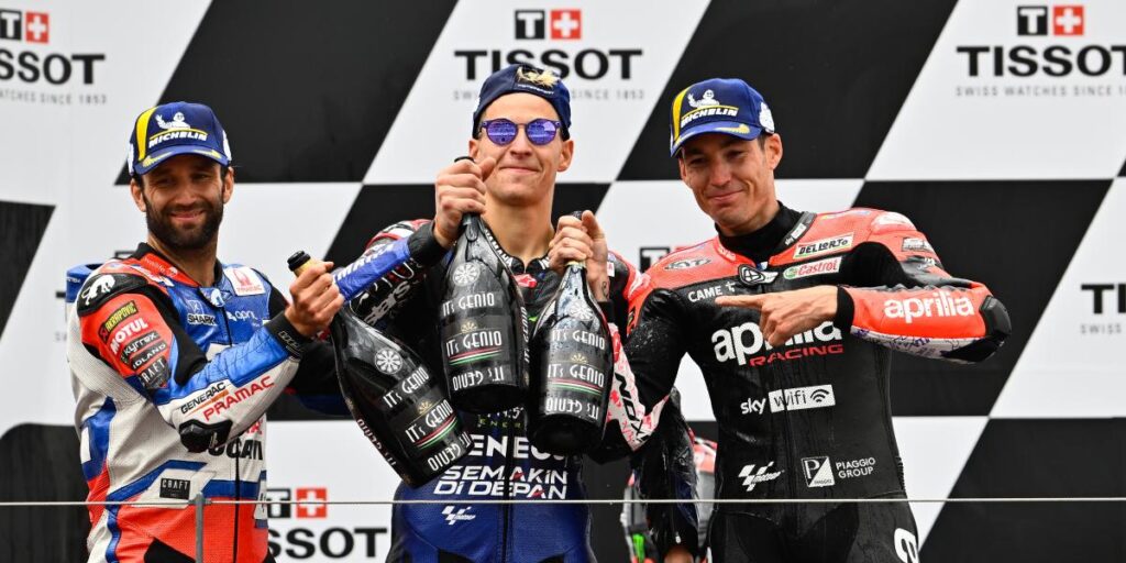 Quartararo, tras su primera victoria del año: "Me he empujado a mi mismo al limite"