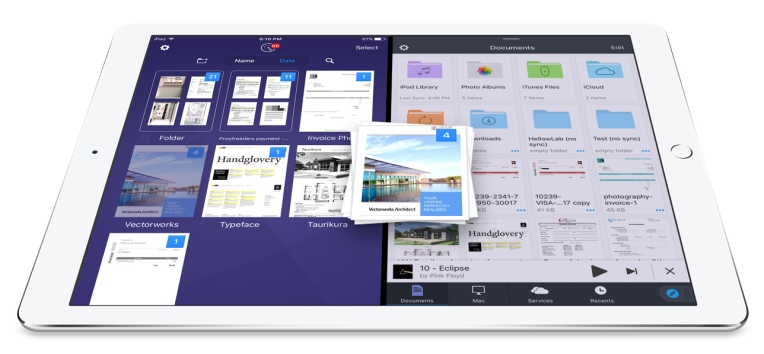 Readdle agrega una función inteligente de arrastrar y soltar para mover archivos entre sus aplicaciones de productividad para iPad