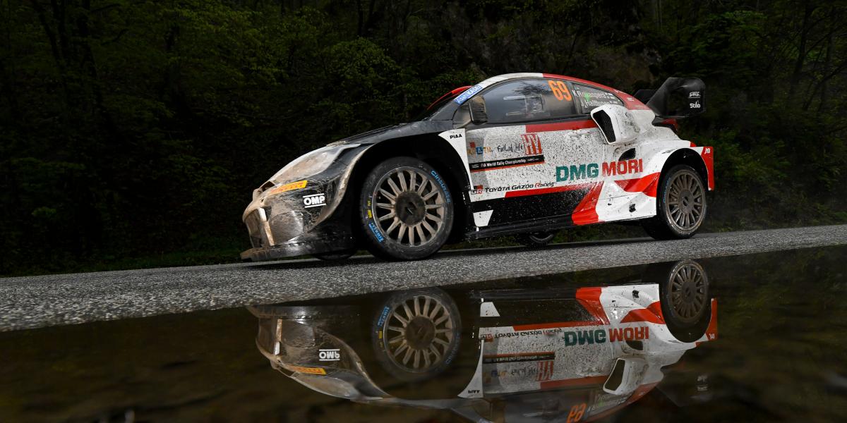 Rovanperä se exhibe bajo la lluvia en el primer día del Rally Croacia