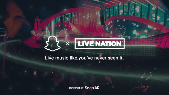 Snap se asocia con Live Nation para lanzar experiencias AR en conciertos y festivales selectos