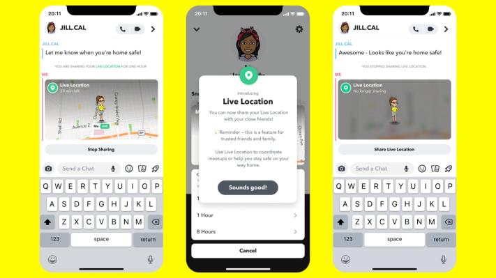 Snapchat está implementando una nueva función para compartir la ubicación en tiempo real similar a un sistema de amigos