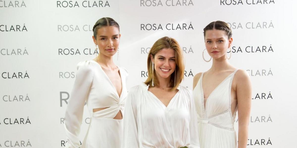 Stephanie Cayo brilla en el fitting de la nueva colección de Rosa Clará