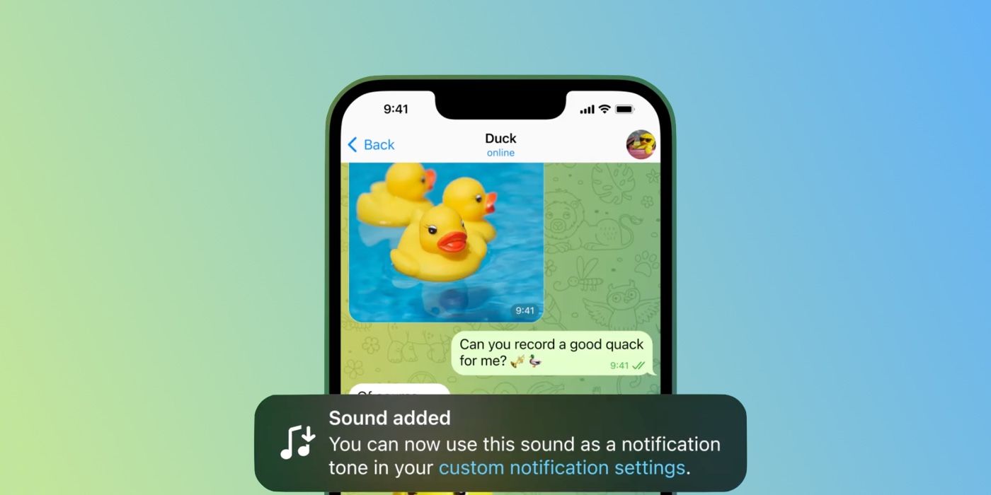 Telegram agrega sonidos de notificación personalizados, duraciones de silencio personalizadas y más