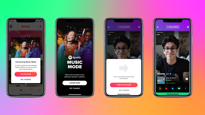 Tinder se asocia con Spotify para lanzar una nueva función ‘Modo de música’