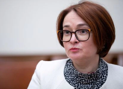 Elvira Nabiullina, gobernadora del Banco Central de la Federación Rusa, en una foto de archivo de 2019. 