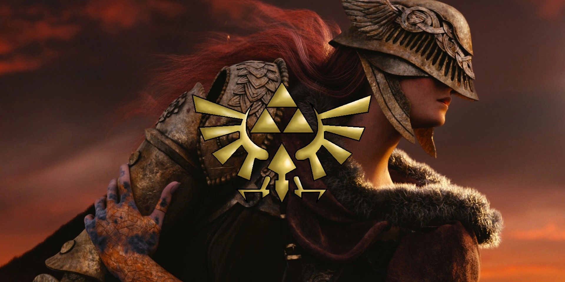 Zelda se convierte en la espada de Hylia en el impresionante arte de Elden Ring Malenia