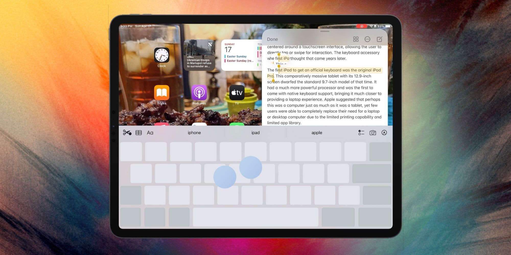 ¿Debería el iPad Pro obtener un modo de teclado y trackpad?