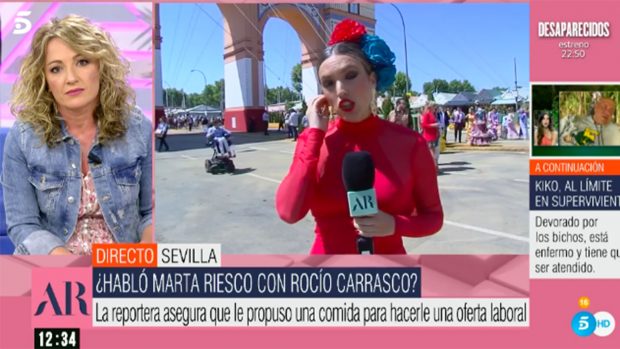 Marta Riesco se encuentra en la Feria de Sevilla / Telecinco