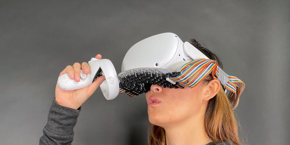 La nueva tecnología de realidad virtual te permite sentir arañas arrastrándose por tus labios... y otras sensaciones verdaderamente extrañas
