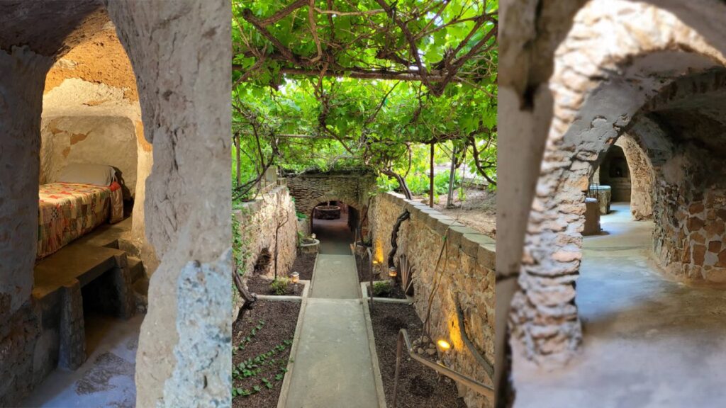 casa construida bajo tierra atrae turistas