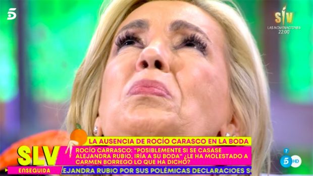 Carmen Borrego se derrumba en 'Sálvame' / Telecinco