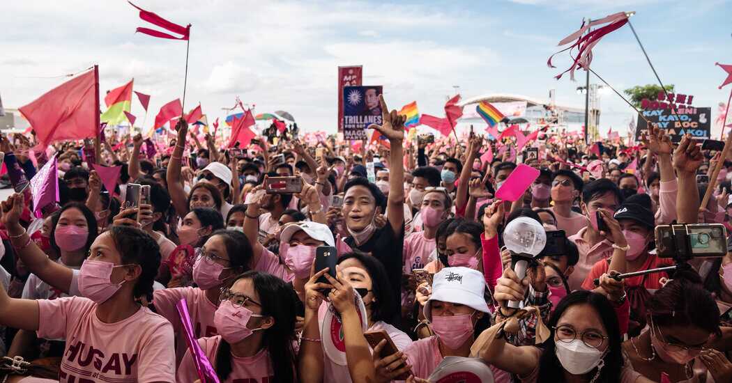 Antes de las elecciones en Filipinas, los jóvenes se unen en torno a Leni Robredo