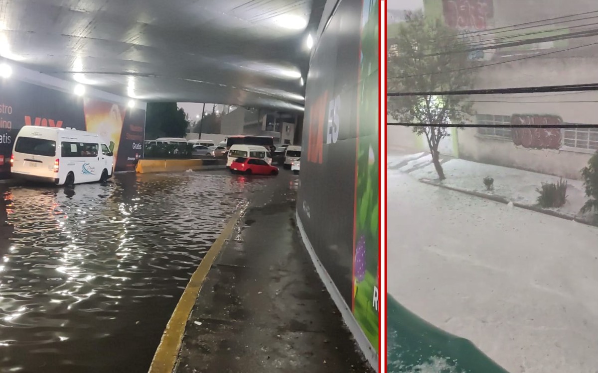 Caída de granizo tapiza las calles de la CDMX y Edomex; inundaciones afectan movilidad | Fotos y videos