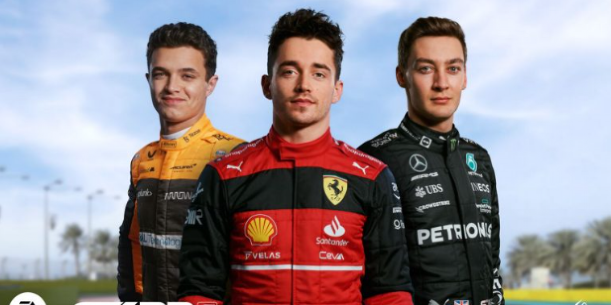 Charles Leclerc, portada de EA SPORTS F1 22 junto a Norris y Russell