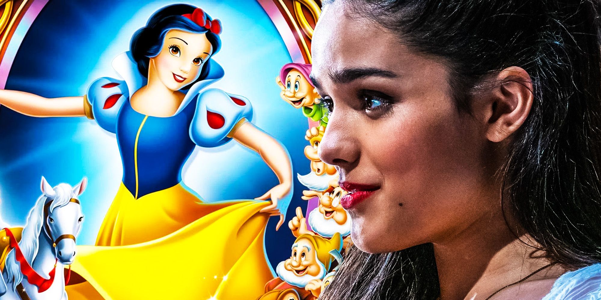 Cómo se compara el disfraz de Blancanieves de acción real de Rachel Zegler con la animación