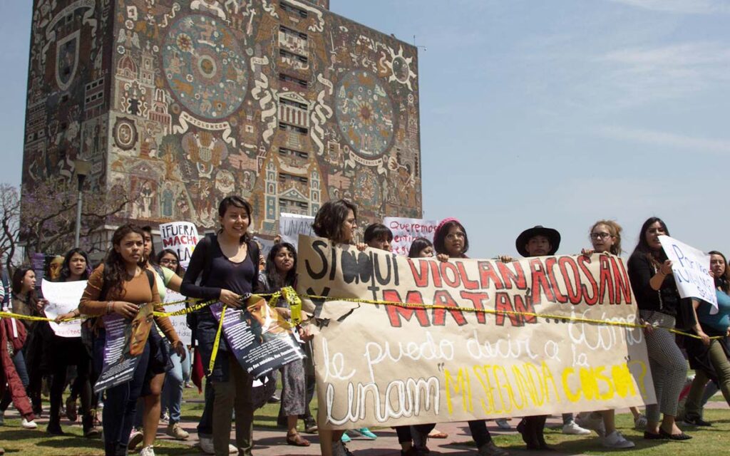 Denuncian violencia de género en el IEMS, UNAM, UAM y UACM