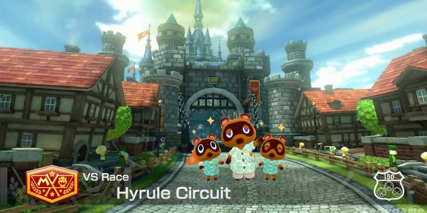 El circuito Zelda Hyrule de Mario Kart se rehace en Animal Crossing