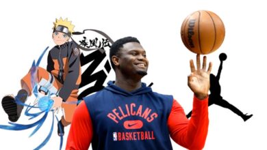 El jugador de la NBA Zion Williamson revela la línea de zapatos Naruto Jordan