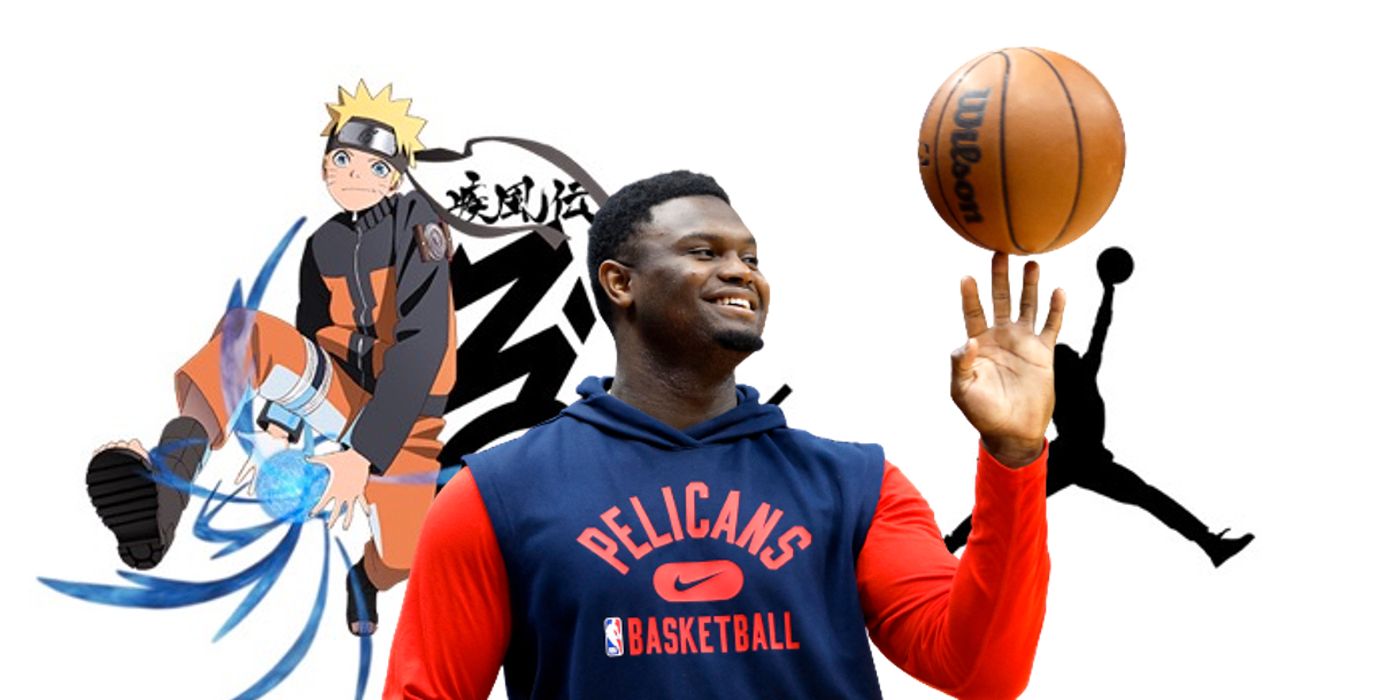 El jugador de la NBA Zion Williamson revela la línea de zapatos Naruto Jordan