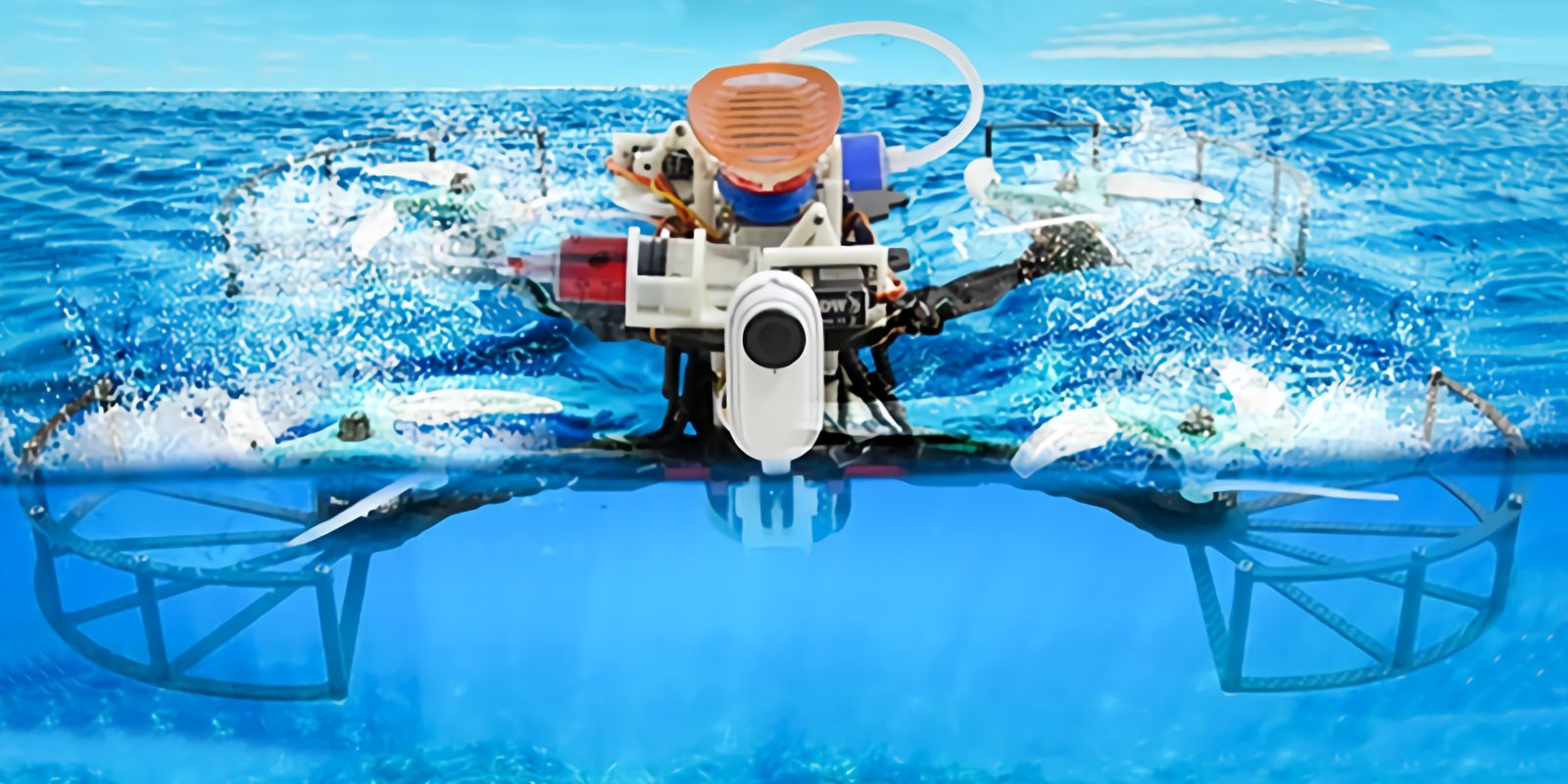 Este dron futurista puede volar, bucear bajo el agua y hacer autostop