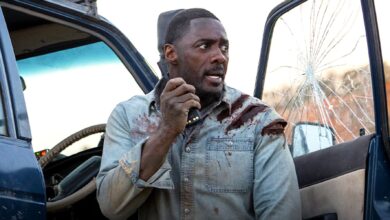 Idris Elba teme a un león sediento de sangre en New Beast Movie Image