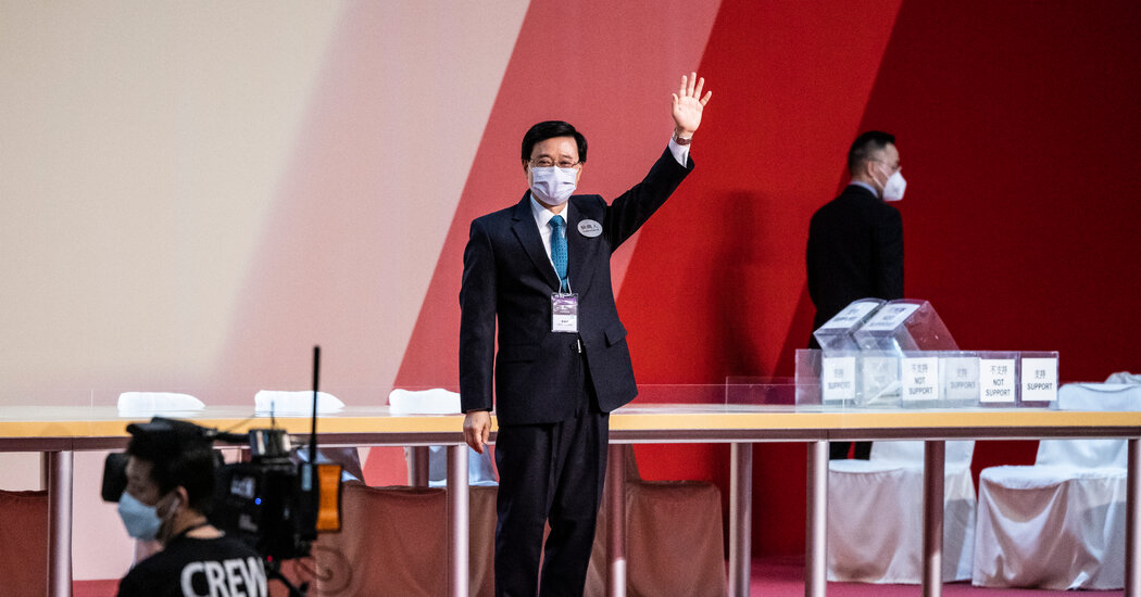 John Lee gana las elecciones oficiales de Hong Kong