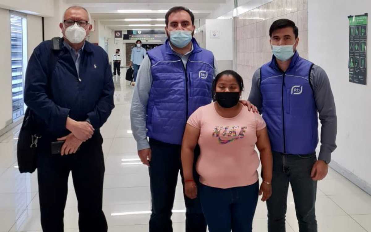 Juanita Alonzo voló a Guatemala, tras ser encarcelada injustamente siete años en México