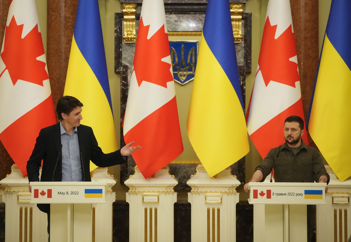 Justin Trudeau se reúne con Zelenski en una visita sorpresa a Ucrania