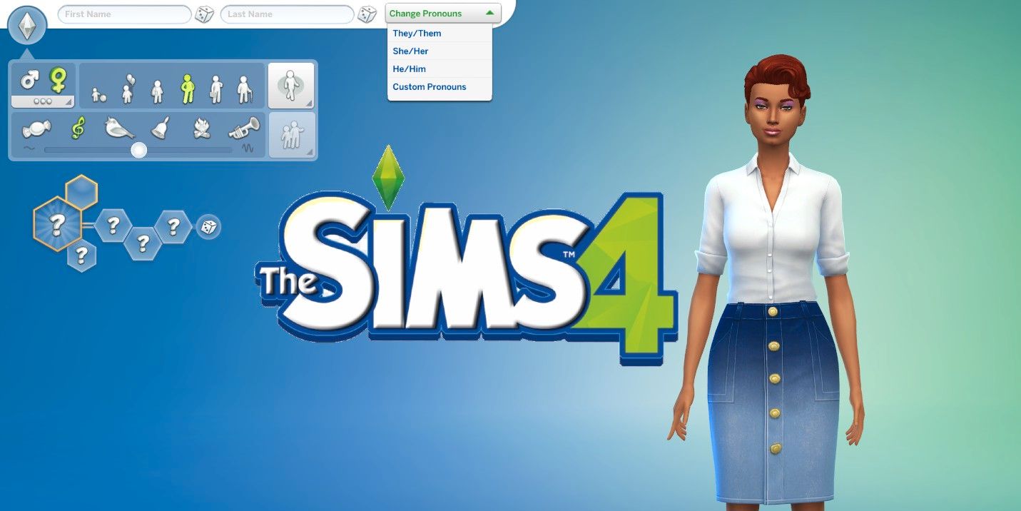 La actualización CAS de pronombres personalizados de Sims 4 es una gran victoria de inclusión