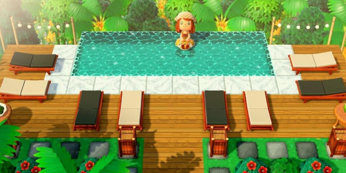 La piscina infinita de Animal Crossing Fan es el lugar de vacaciones perfecto