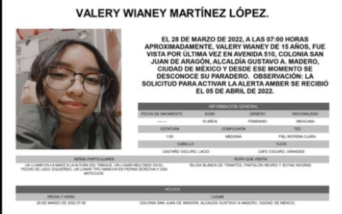 Localizan a Valery, estudiante del IPN, desaparecida en la GAM; estaba en Hidalgo