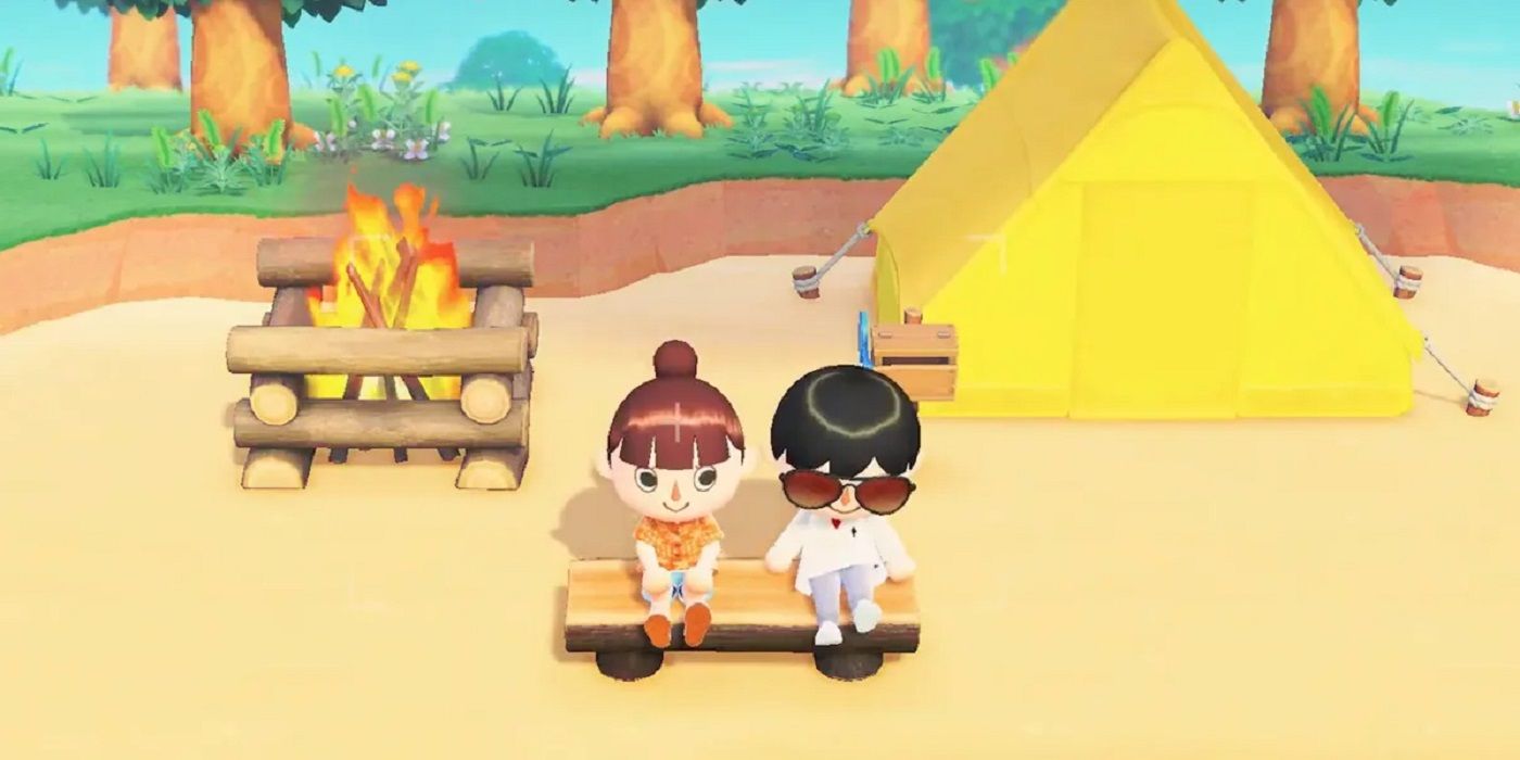 Los aburridos meses de verano de Animal Crossing se pueden resolver acampando