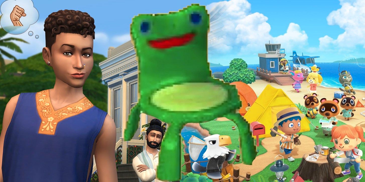 Los fanáticos de Animal Crossing se burlan del nuevo artículo Froggy Chair de Sims 4