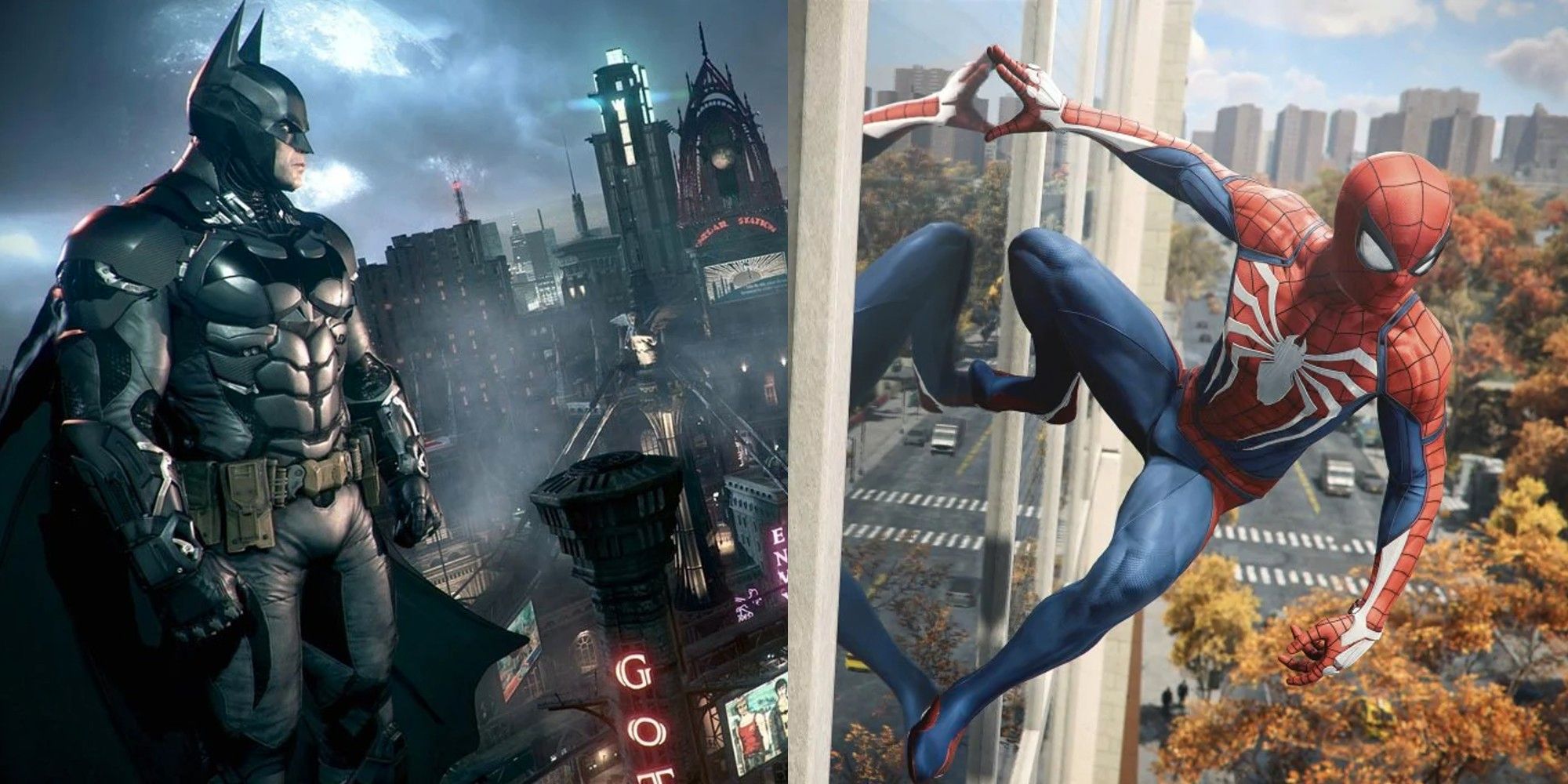 Por qué los juegos de Batman nunca tendrán la libertad que tiene Spider-Man
