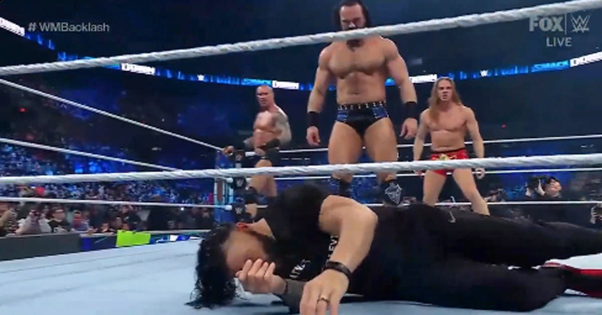 Roman Reigns y los Usos tienen un enfrentamiento final con RK-Bro y Drew McIntyre antes de WrestleMania Backlash