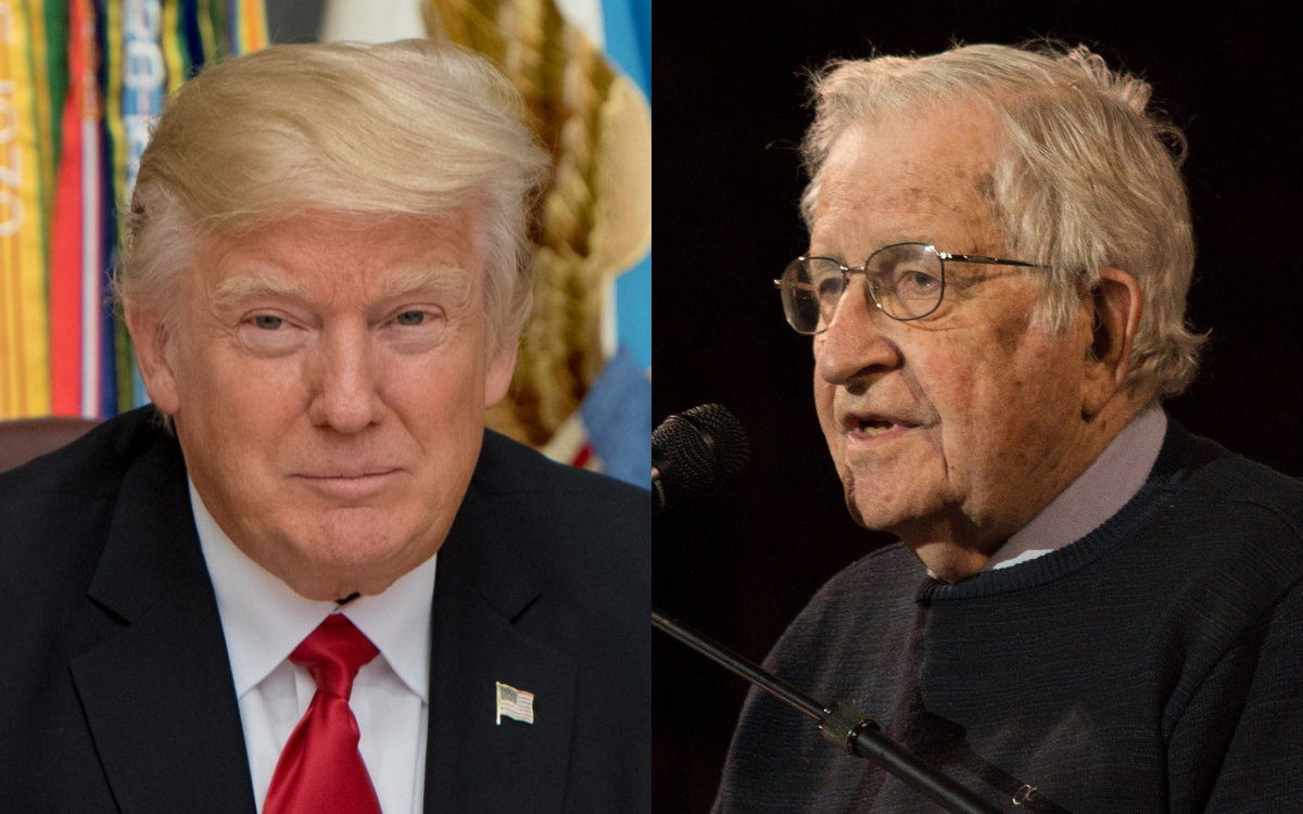Trump es un “estadista de Occidente” que ofrece una salida a la guerra en Ucrania: Chomsky