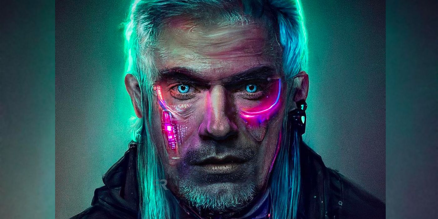 Witcher Fan Art le da a Geralt de Henry Cavill un cambio de imagen Cyberpunk