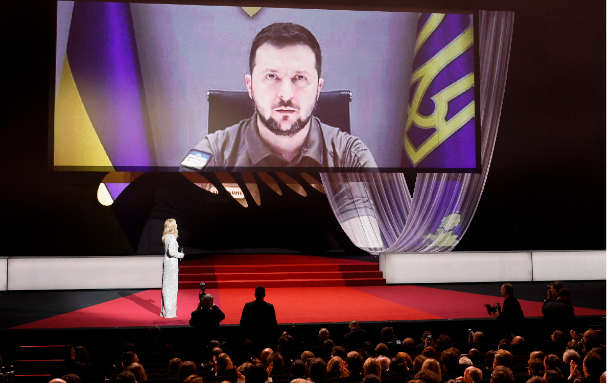 Zelenski inaugura Cannes: pide a la industria del cine no callar ante la guerra